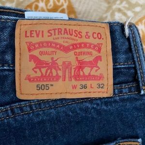 Levi’s 505 size 36x32.